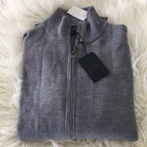 Brooks Bothers Extra Fine Merino cardigan zip up